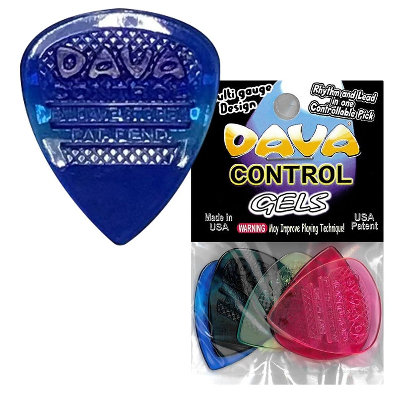 DavaÂ® Control Pick Gel Plectrums Orange ~ Bag Of 5